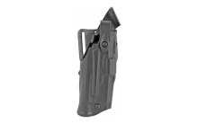 Model 6360 ALS/SLS Mid-Ride Level III Retention Duty Holster, Fits Glock 17/22 with Light, Right Hand, Plain Black Finish 6360-832-411
