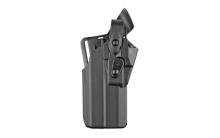 7360RDS, ALS/SLS Mid-Ride Level-III Retention Holster, Fits Glock 17 MOS with TLR-7, Surefire XC1, XC-2, Nightstick 550, or Enforce APLc and Leupold Deltapoint PRO, Trijicon RMR, SRO, Dr. Optic, JPOINT, Vortex Viper, or Burris Fastfire, Kydex, Black, Rig