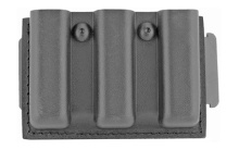 Model 775 Slimline Open Top Triple Magazine Pouch, For 2.25" Duty Belts, Fits Glock 17, Belt Loop, Hardshell STX, STX Tactical Black Finish 775-83-13