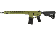 M4 89, Semi-automatic, AR, 223 Remington/556NATO, 16" Threaded Barrel, Liberty Fighting Trigger, Liberty Charging Handle, A5 Buffer System, Cerakote Finish, Bazooka Green, CompMag Compliant Magazine, 10 Rounds M4-89-16-CA-COMP-BAZG
