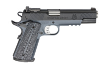 Tactical Response Pistol Operator, Semi-automatic, 1911, Full Size, 45 ACP, 5" Bull Barrel, Steel Frame, Tactical Grey Finish, G10 Black Garolite Grips, Ambidextrous Safety, Tritium Night Sights, Range Bag PC9105GL18