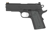 Gear Up Package, Range Officer Elite, Compact, Semi-automatic, 1911, 45 ACP, 4" Match Grade Barrel, Alloy Frame, Black T Finish, G10 Grips, 5 Magazines, 6Rd, Ambidextrous Thumb Safety, Fiber Optic Front Sight and Tactical Ledge Rear Sight, Range Bag incl