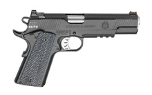 Range Officer Elite, Operator, Semi-automatic, 1911, Full Size, 9MM, 5" Match Grade Barrel, Steel Frame, Black T Finish, G10 Black Grips, 2-9Rd Magazines, Ambidextrous Thumb Safety, Fiber Optic Front Sight and Tactical Ledge Rear Sight, Range Bag PI9130E