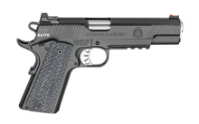 Range Officer Elite, Operator, Semi-automatic, 1911, Full Size, 45 ACP, 5" Match Grade Barrel, Steel Frame, Black T Finish, G10 Black Grips, 2-7Rd Magazines, Ambidextrous Thumb Safety, Fiber Optic Front Sight and Tactical Ledge Rear Sight, Range Bag PI91