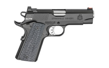 Range Officer Elite, Champion, Semi-automatic, 1911, 45 ACP, 4" Match Grade Barrel, Alloy Frame, Black T Finish, G10 Black Grips, 2-7Rd Magazines, Ambidextrous Thumb Safety, Fiber Optic Front Sight and Tactical Ledge Rear, Range Bag PI9136E
