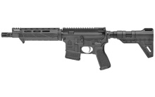 Saint Pistol, Semi-automatic, AR, 5.56 NATO, 223 Remington, 9.6" Barrel, Aluminum Receiver, Black Anodized Finish, M-Lok BCM Carbine Length Handguard, Pic Rail Gas Block, Includes (1) 30Rd Magpul PMAG ST9096556BMLC