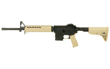 Saint AR-15 5.56mm NATO 16 Inch Chrome-Moly Barrel Melonite Finish Flip Up Rear Sight/A2 Front Sight Bravo KeyMod Handguard Bravo Pistol Grip Bravo 6-Position Stock  Flat Dark Earth PMAG 10 Round
