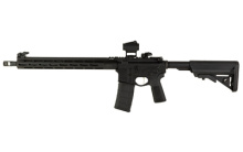 SAINT VICTOR, Semi-automatic Rifle, AR, 223 Remington/556NATO, 16" Barrel, 1:8 Twist, Muzzle Brake, Anodized Finish, Black, Aluminum Free-float Handguard with M-LOK, B5 Type 23 Pistol Grip, B5 Bravo Stock, Flip Up Front and Rear Sights, 30 Rounds, 1 Maga