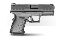 XDM Elite Compact OSP, Semi Automatic Pistol, Striker Fired, 10MM, 3.8" Barrel, Hammer Forged Steel, Polymer Frame, Melonite Finish, Black, Fiber Optic Front Sight and Tactical Rack U-Dot Rear Sight, 11 Rounds, 5 Magazines, Includes Range Bag XDME93810CB
