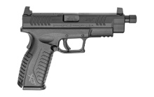 XDM-OSP (Optical Sight Pistol), Semi-automatic, Striker Fired, Full Size, 10MM, 4.5" Threaded Barrel, Polymer Frame, Black Melonite Finish, 15Rd, 2 Mags, Grip Safety, Suppressor Sights XDMT94510BHCOSP