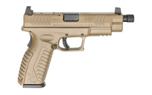 XDM, OSP (Optical Sight Pistol), Semi-automatic, Striker Fired, Full Size, 9MM, 5.28" Threaded Barrel, Polymer Frame, Flat Dark Earth Finish, 19Rd, 3 Magazines, 3 Optic Base Plates and 4.5" Non-Threaded Barrel Included, Optics Ready, Suppressor Sights XD