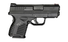 XDS, 45ACP, 3.3" Barrel, Polymer Frame, Black Finish, Fiber Optic Front Sight, 6Rd, 1 Magazine XDS93345BB