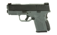 XDS, 45ACP, 3.3" Barrel, Polymer Frame, Grey Finish, Fiber Optic Front Sight, 6Rd, 1 Magazine XDS93345YB