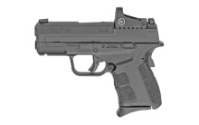 XDS, Mod.2, OSP, Striker Fired, Semi-automatic, Polymer Frame Pistol, Sub-Compact, 9MM, 3.3" Barrel, Melonite Finish, Black, White Dot Front Sight, Serrated Rear Sight, Crimson Trace Red Dot, 5 Magazines, Range Bag XDSG9339BCTGU22