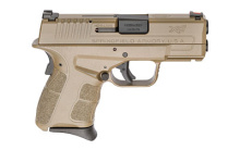 XDS, Mod.2 with Grip Zone, Striker Fired, Compact Frame, 9MM, 3.3" Barrel, Polymer Frame, Flat Dark Earth Finish, 2 Magazines, 1-7Rd, 1-9Rd, Fiber Optic Front Sight XDSG9339F