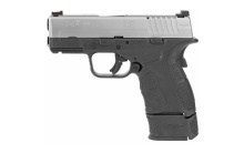 XDS, Mod 2 with Grip Zone, Compact Frame, 9MM, 3.3" Barrel, Polymer Frame, Stainless Finish, 9Rd, 2 Mags, Fiber Optic Front Sight XDSG9339S