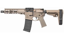 STAG-15, Semi-automatic, AR, 556NATO, 7.5", Aluminum, Flat Dark Earth, Collapsible Stock, 30Rd STAG15011902