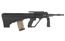 AUG A3 M1, Semi-automatic, 223 Rem, 16" Barrel, Black Finish, Synthetic Stock, QD Front Sling Swivel, 30Rd, High Rail AUGM1BLKH