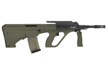 AUG, A3 M1, Semi-automatic, 223 Rem, 556NATO, 16", Green, Grn Syn, QD Front Sling Swivel, 30Rd, High Rail AUGM1GRNH