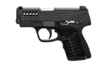 Stance MC9MS, Semi-automatic, Striker Fired, Polymer Frame Pistol, Micro Compact, 9MM, 3.2" Barrel, Nitride Finish, Black, 3 Dot Sights, Manual Safety, 10 Rounds, 2 Magazines, (1)-7 Rounds and (1)-10 Rounds 67034