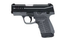 Stance MC9MS, Semi-automatic, Striker Fired, Polymer Frame Pistol, Micro Compact, 9MM, 3.2" Barrel, Nitride Finish, Black Slide, Gray Frame, 3 Dot Sights, Manual Safety, 10 Rounds, 2 Magazines, (1)-7 Rounds and (1)-10 Rounds 67042