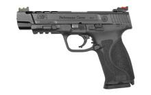 M&P 2.0 Proformance Center, Semi-automatic, Striker Fired, Full Size, 9MM, 5" Ported Barrel, Polymer Frame, Black Finish, Interchangeable Back Straps, 17Rd, No Thumb Safety, Fiber Optic Sights 11824