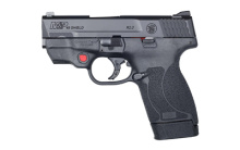 Shield M2.0, Semi-Automatic Pistol, Striker Fired, Compact Frame, 45 ACP, 3.3" Barrel, Polymer Frame, Black Finish, 2 Magazines (1-6Rd & 1-7Rd), Crimson Trace Laser, Fixed Sights, No Manual Safety 12088