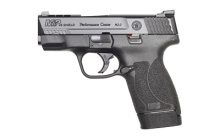 Shield M2.0 Performance Center Ported, Semi-automatic, Striker Fired, Compact, Performance Center Tuned Action, 45ACP, 3.3" Ported Barrel, Polymer Frame, Black Armornite Finish, 6 & 7Rd, 2 Magazines, Cleaning Kit Included, No Thumb Safety, Tritium Night