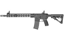 M&P15T II, Semi-automatic, AR, 556NATO, 16" Barrel, Black, Armornite Finish, Black Collapsible Magpul CTR Stock, Flattop Rail, M4E Flash Suppressor, Mid Length Gas System, Free Float M-LOK Handguard, Magpul Flip Up Front and Rear Sights, 30 Rounds, 1 Mag