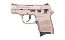 M&P Bodyguard, Double Action Only, Semi-Automatic, Polymer Frame Pistol, Sub-Compact, 380ACP, 2.75" Barrel, Cerakote Finish, Rose Gold, Fixed Sights, 6 Round, 2 Magazines 14027