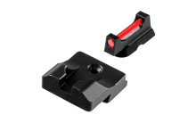 Fiber Optic Pro, Sight Set, For Glock MOS, Low, Black Rear Sight and Red Front TG-TG132G4