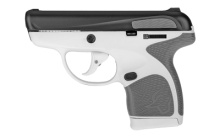 Spectrum, Semi-automatic Striker Fired Pistol, 380ACP, 2.8" Barrel, White Polymer Fram, Black Overmold, Black Slide, 1-6Rd & 1-7Rd, 2 Magazines 1007031302