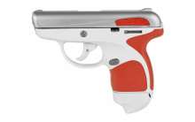 Spectrum, Semi-automatic Striker Fired Pistol, 380ACP, 2.8" Barrel, White Polymer Frame, Red Overmold, Stainless Slide, 1-6Rd & 1-7Rd, 2 Magazines 1007039306