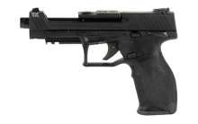 TX22, Competition, Striker Fired, Semi-automatic, Full Size, Polymer Frame Pistol, 22 LR, 5.4" Threaded Barrel, Matte Finish, Black, Slide Engraved "Jesse Harrison" Signature, Fixed Front Sight with Drift Rear Adjustable Rear Sight, Manual Safety, 16 Rou