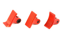 Calvin Elite Trigger Shoe Kit, Includes Heeled, Curved, and Straight Trigger Shoes, Red Finish CE-2