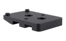 Accessory Ring Plate, Low Mount, Q-Loc, Fits Trijicon RMR, Anodized Finish, Black AC32117