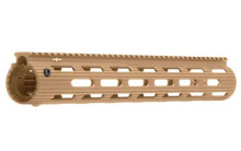 VTAC Alpha Rail, 15" One-Piece, Free Floating, Modular Rail, Slotted Cooling Holes, Flat Dark Earth Finish STRX-AVK-15FT-01