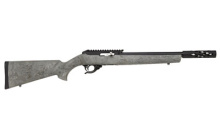 SBX Semi-automatic Rifle, 22LR, 16.5" Threaded Barrel, Matte Black Finish, Ghillie Green Stock Hogue Stock, 10Rd SBX-MBBH-GGRN