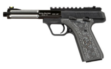 TLP-22, Semi-automatic Pistol, 22LR, 5", Aluminum,Matte Black with Silver Flutes, 10Rd, 1/2 x 28 RH, Fiber Optic TLP55-BLK-SF