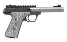 TLP-22, Semi-automatic Pistol, 22LR, 5", Aluminum, Gun Metal Gray, 10Rd, 1/2 x 28 RH, Fiber Optic TLP55-GMG-NF
