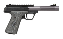 TLP-22, Semi-automatic, 22LR, 5", Aluminum, Gun Metal Gray Fluted, 10Rd, 1/2 x 28 RH, Fiber Optic TLP55-GMG-RF