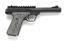 TLP-22, Semi-automatic Pistol,  22LR, 5", Aluminum, Matte Black Fluted, 10Rd, 1/2 x 28 RH, Fiber Optic TLP55-MB-RF
