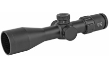 TS Series Rifle Scope, 3-12X44mm, 30mm Main Tube, Front Focal Plane, 1/10 Mil Adjustments, Black Finish, Triplex Reticle TS-12X TRIPLEX