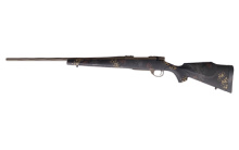 Vanguard Talus, Bolt Action Rifle, 308 Winchester, 24" Spiral Fluted #2 Contour Barrel, Threaded 1/2-28, 1:10" Twist, Cerakote Finish, Patriot Brown, Graphite Black Bolt and Knob, Weatherby Monte Carlo Stock, Rust Brown/Smoke/Stone Sponge Paint, Two Stag