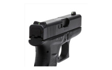 24/7 Standard Dot Tritium Front, Tritium Sight Rear, Express Sight Set, Fits Glock 42 and 43, Green with White Outline GL-0003S-6