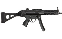 MKE Z-5RS SB Midwest Industries MLOK Rail with SB Tactical Folding Arm Brace, Semi-automatic, 9MM, 8.9" Barrel, Steel Frame, Black Finish, 30Rd, Roller-Lock, Delayed Blowback, Includes Carry Case, Three (3) 30-Round Magazines, Factory Cleaning Kit, Two (
