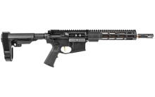 Core Elite Pistol, Semi-automatic, 556NATO, 10.5" Barrel, Aluminum Frame, Black Finish, SB Tactical SBA3 Pistol Stabilizing Brace, Direct Thread Warden Blast Diffuser by SureFire, Zev Wedgelock Handguard, Magpul MIAD Grip, 30Rd, 1 Magazine AR15-CE-556-10