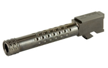 Dimpled Barrel, 9MM, Threaded, For Glock 19 (Gen1-5), Gray Finish BBL-19-DS-GRY