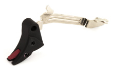 Pro Curved Trigger Bar Kit, For Glock 43, Black w/ Red Safety, Connector Not Included FUL-BAR-43-B-R