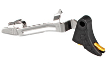 Pro Curved Trigger Bar Kit, Small, Black w/ Gold Safety, Includes Zev PRO Connector CFT-PRO-BAR-SM-B-G